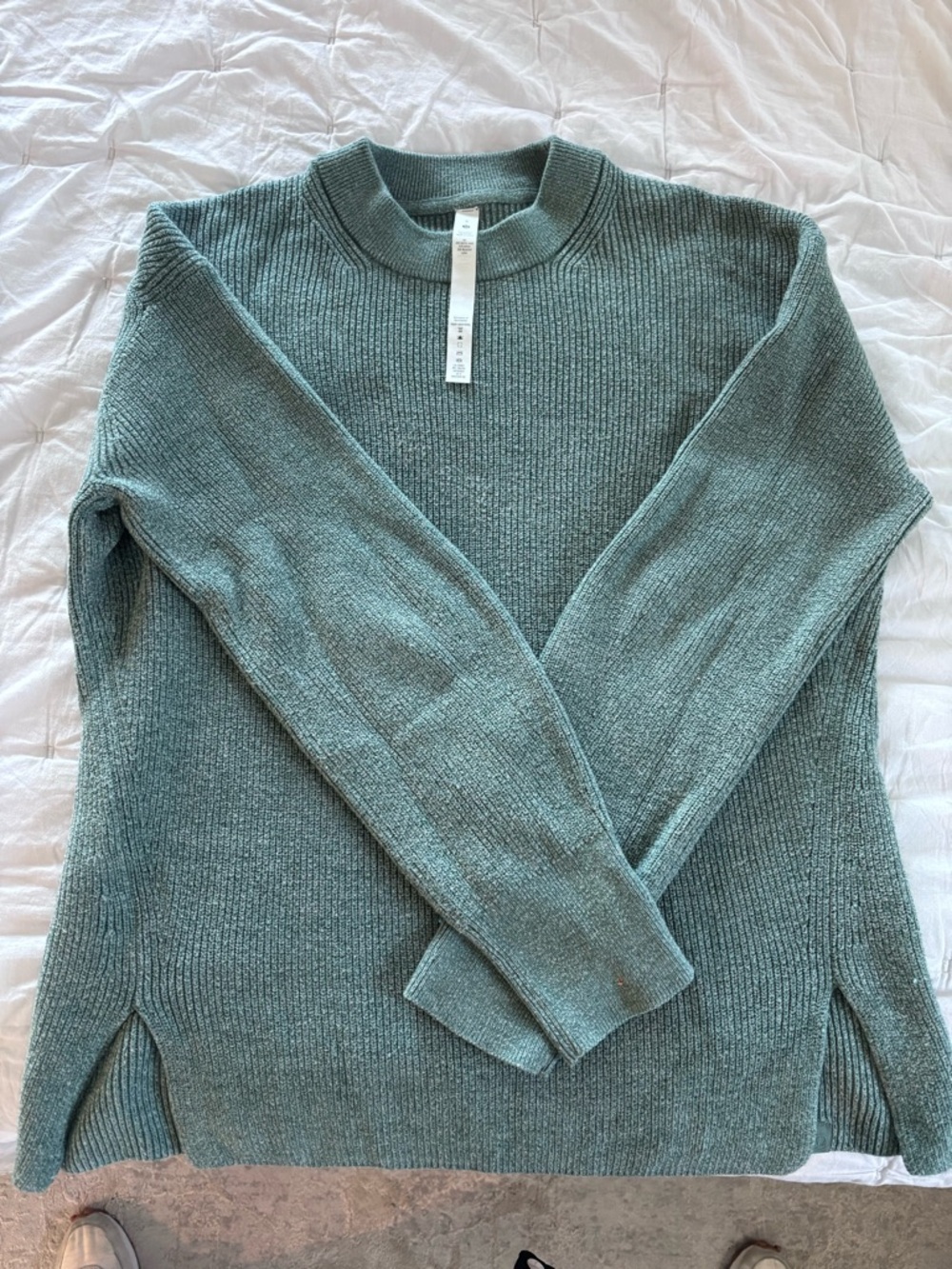 Lululemon size 6: Soft Ribbed Crewneck Sweater in Sage Green
